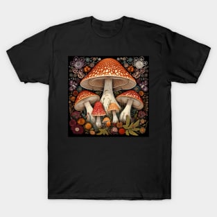 Magic Mushroom Minimalist Pattern T-Shirt